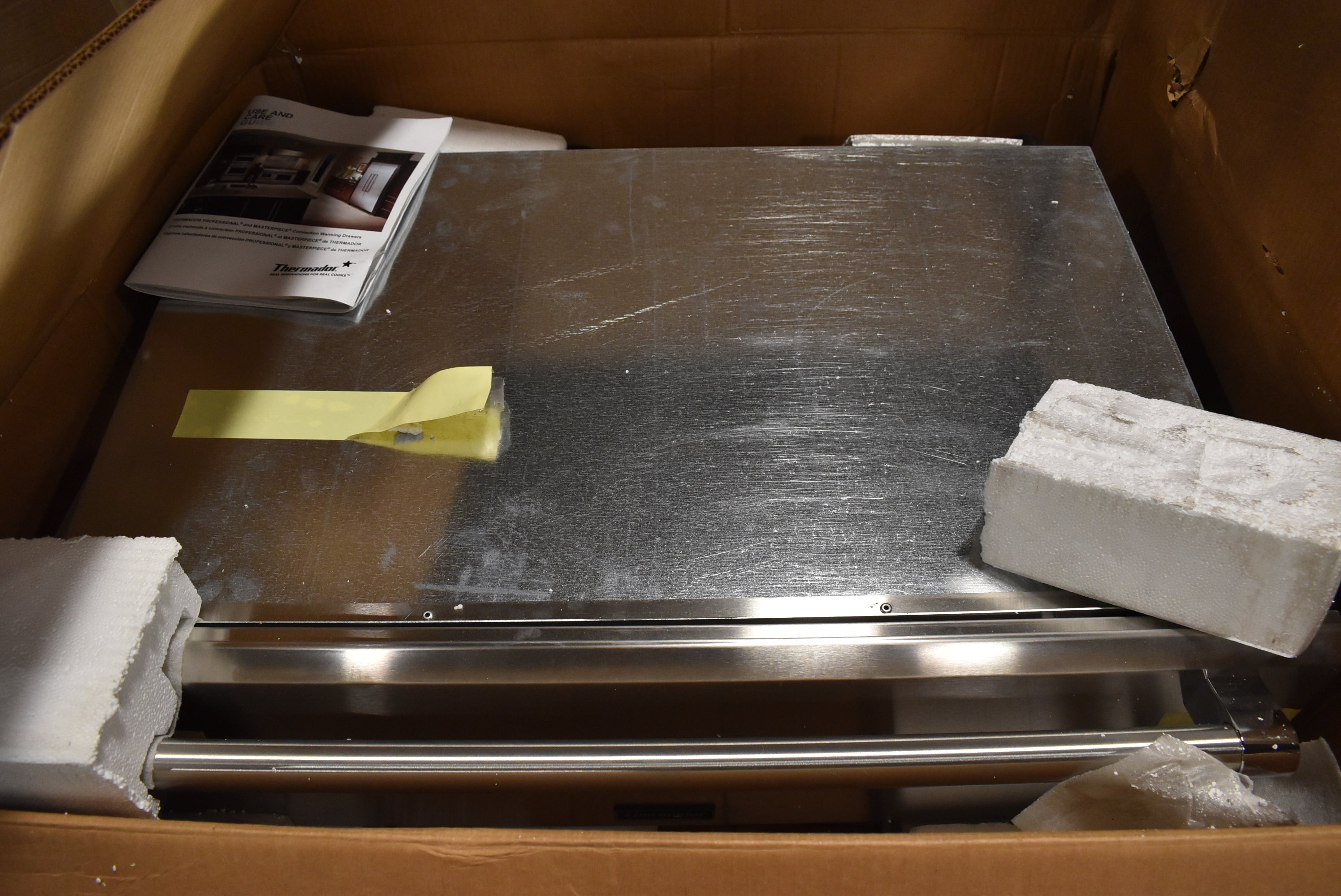 Professional series 36 inch stainless steel food warmer