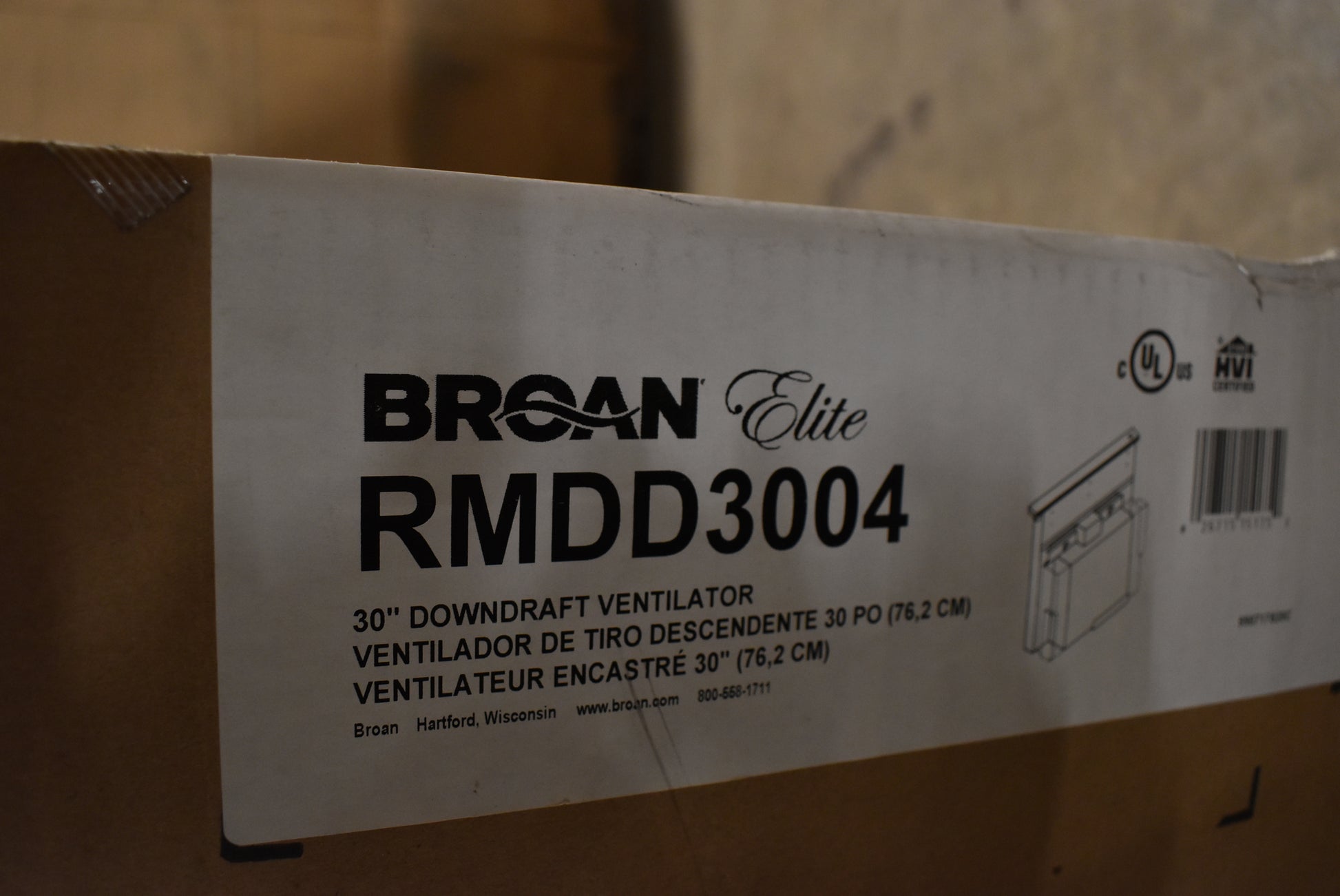 Hidden ventilation system by Broan-NuTone for modern minimalist kitchens