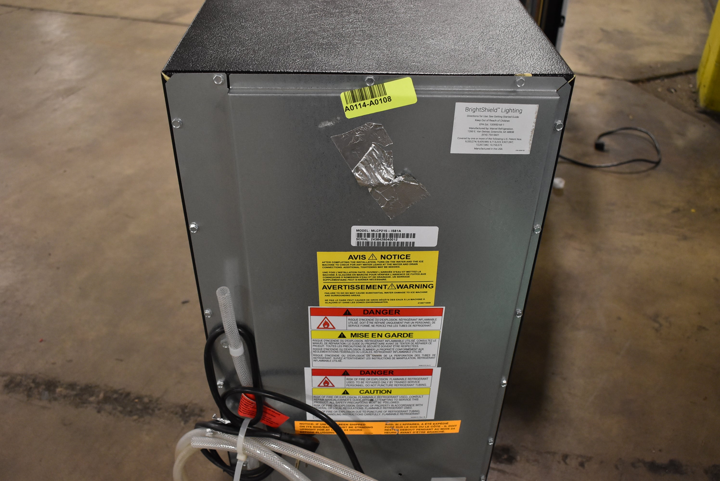 Marvel MLCP215-IS81A 15" Stainless Steel Paneled Clear Ice Maker