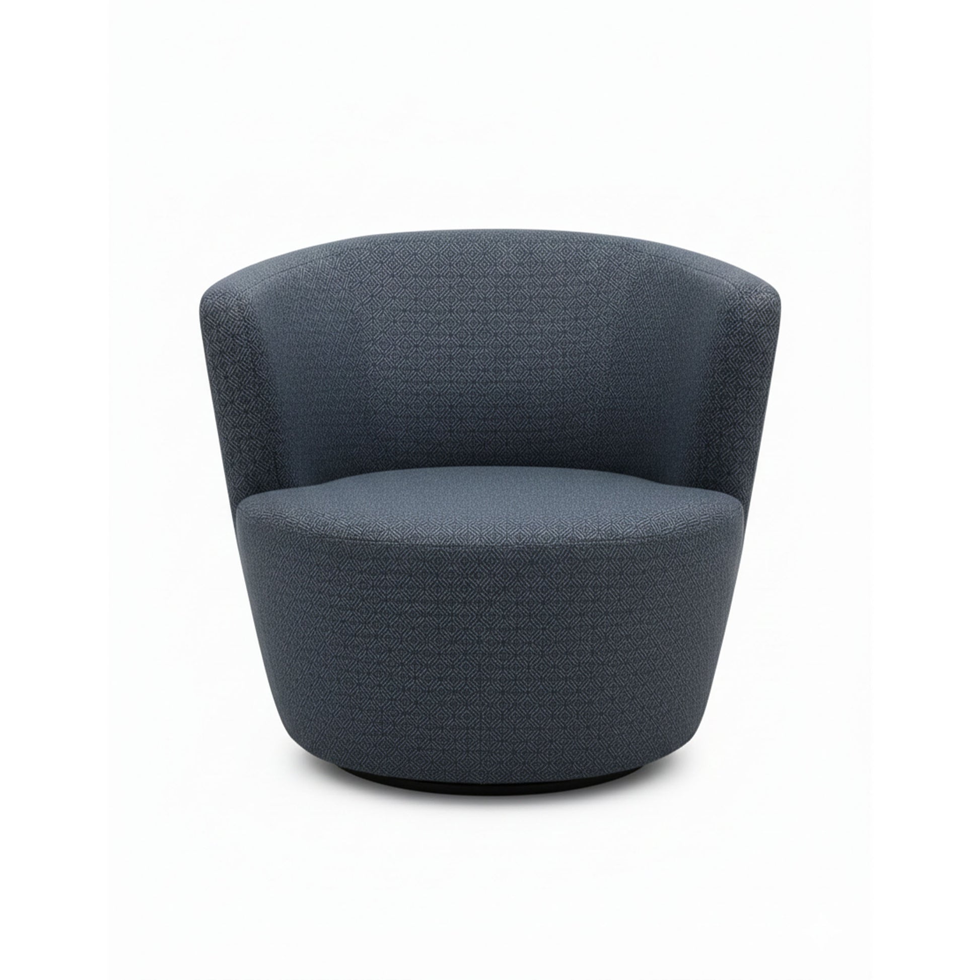 eggersmann Sophisticated Living Malia Blue Armchairs with Varnished Birchwood Base