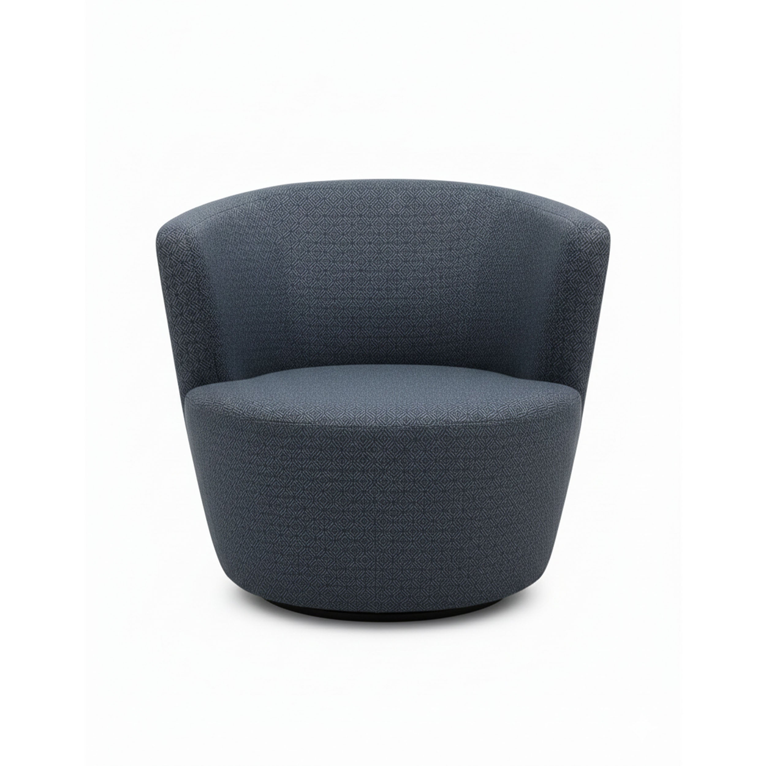 eggersmann Sophisticated Living Malia Blue Armchairs with Varnished Birchwood Base