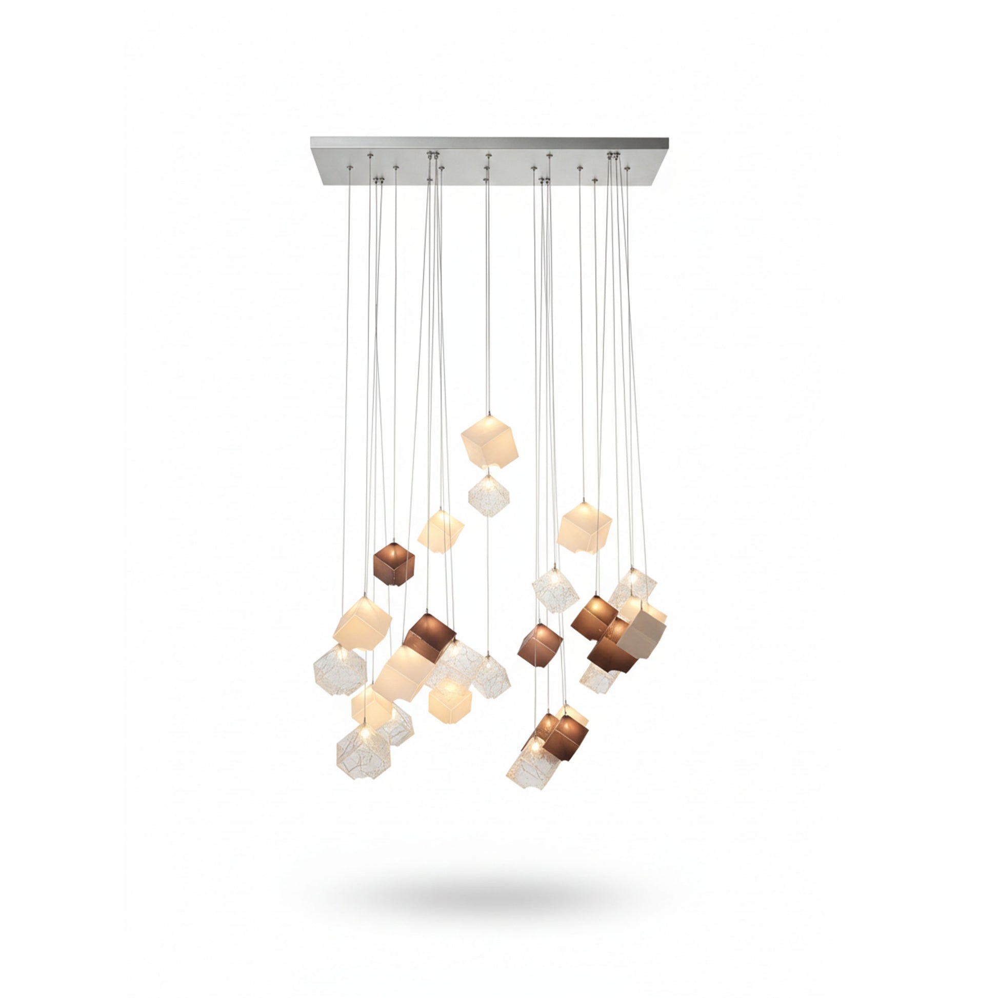 eggersmann Certified "Noga" Glass Cubed Chandelier