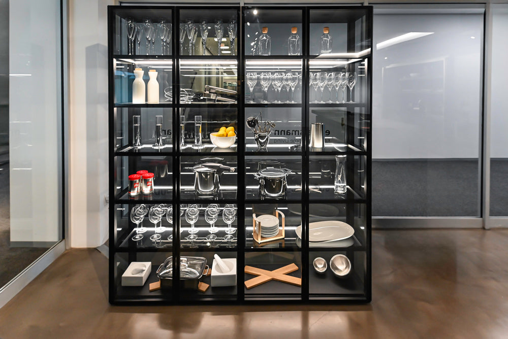 Eggersmann Glass Display Cabinet and Shelving System