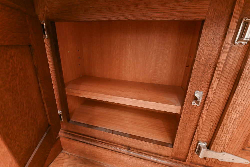 Christopher Peacock Refectory White Kitchen with Wooden Island, Marble Countertops and JennAir Appliances