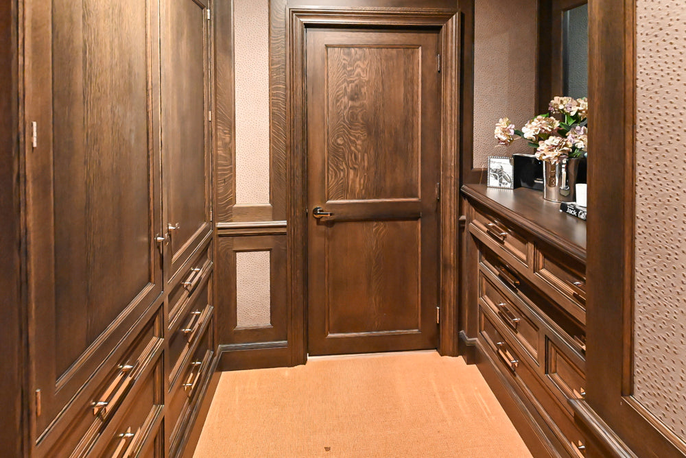 Christopher Peacock Traditional Classic Dark Wooden Brown Wardrobe Closet