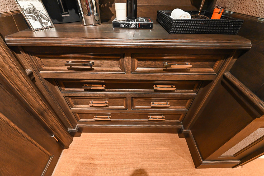 Christopher Peacock Traditional Classic Dark Wooden Brown Wardrobe Closet