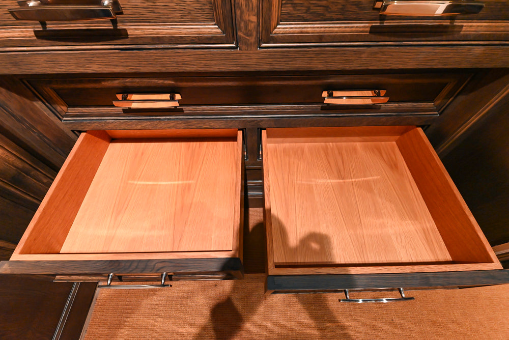 PICO MUEBLES アールデコ調バールウッドチェスト 212-050 Christopher Peacock Dark Wood Wardrobe | Showroom Display – Aurora