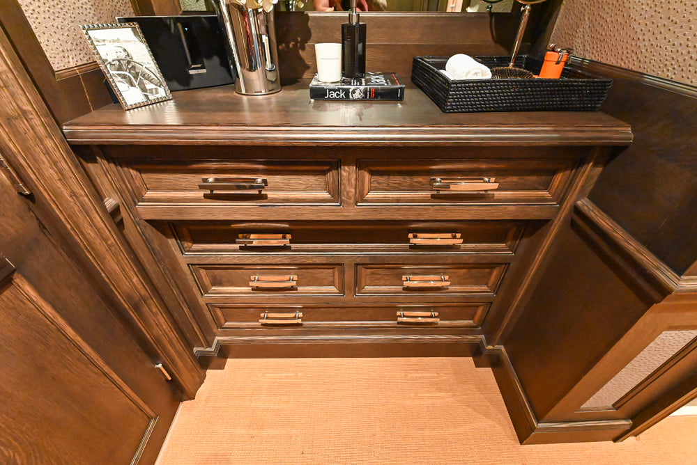 Christopher Peacock Traditional Classic Dark Wooden Brown Wardrobe Closet