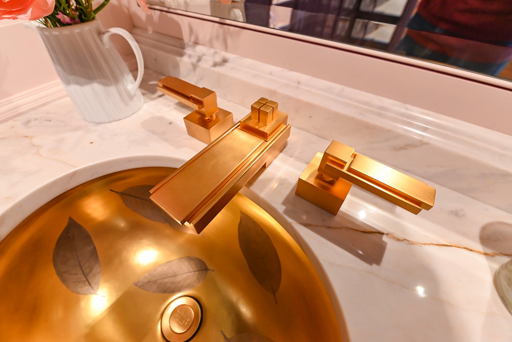 Christopher Peacock Traditional Purple Lacquered and Wooden Wardrobe Closet with Marble Vanity