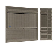 Boffi Antibes Walk-In Bedroom Closet with Melamine Elm Doors