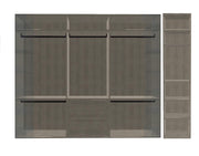 Boffi Antibes Walk-In Bedroom Closet with Melamine Elm Doors