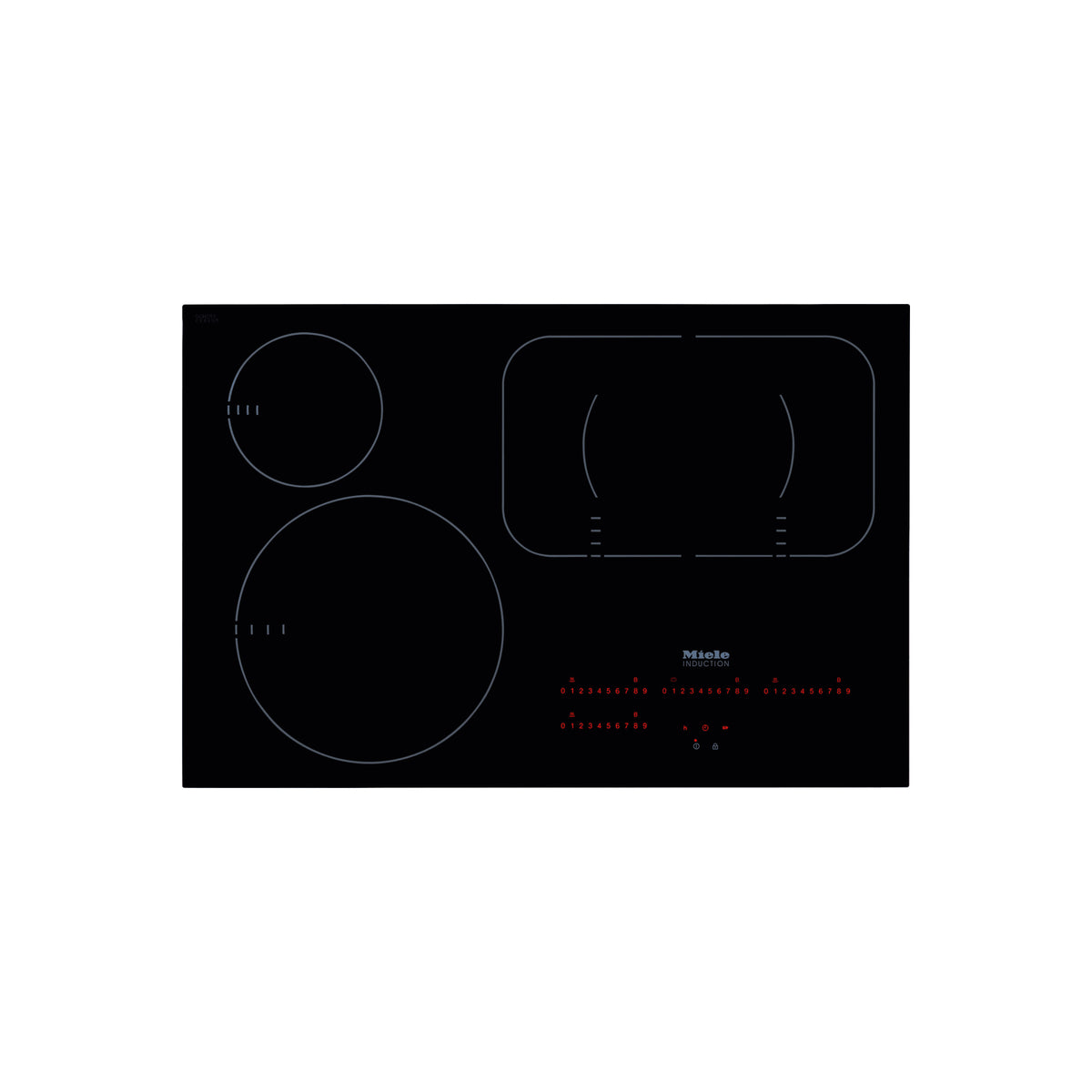 Miele KM 6365 30" Black Frameless Induction Cooktop