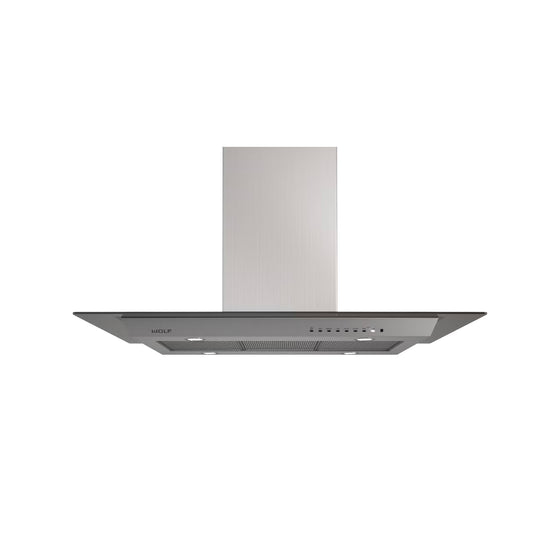 Wolf VI45G 45" Stainless Steel Island Chimney Range Hood