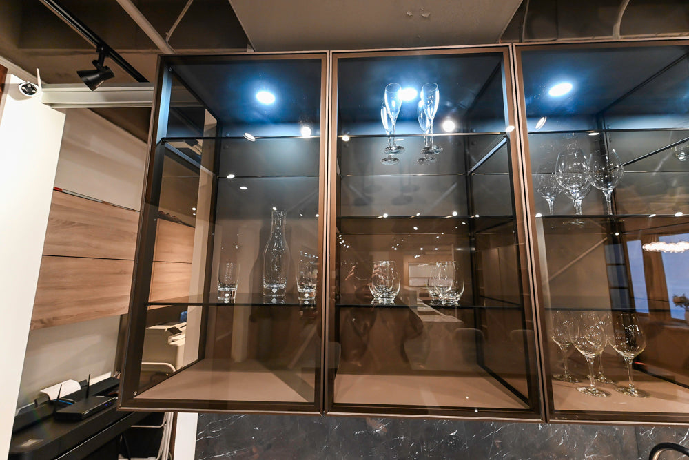 eggersmann Modern Glance Glass Upper Display Cabinets