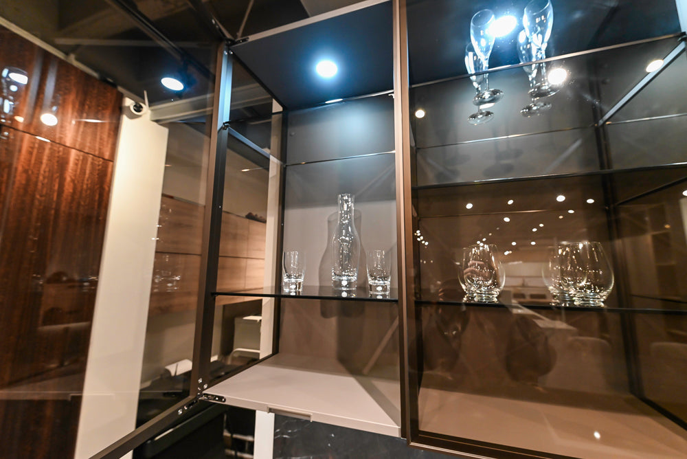 eggersmann Modern Glance Glass Upper Display Cabinets