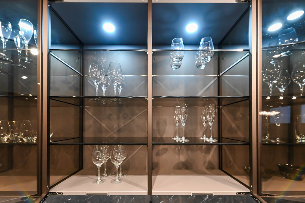 eggersmann Modern Glance Glass Upper Display Cabinets
