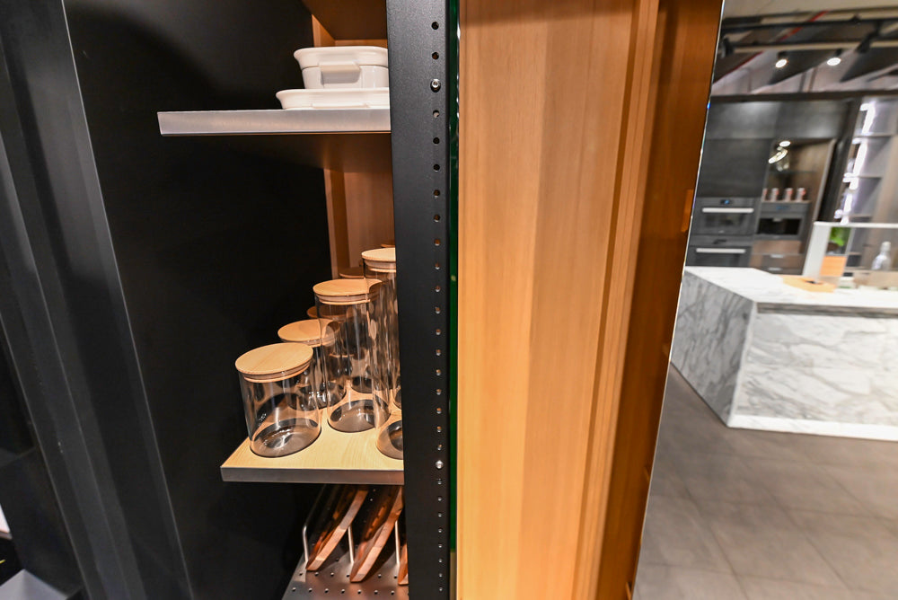 eggersmann USA Work's Glass Paneled Kitchen Storage Display