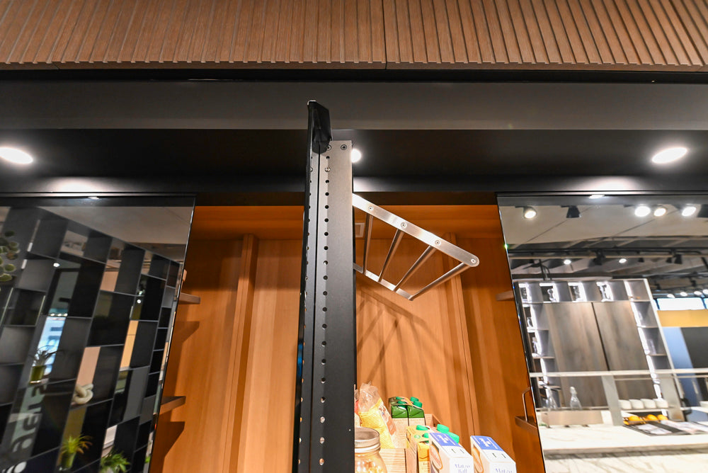 eggersmann USA Work's Glass Paneled Kitchen Storage Display
