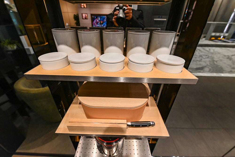 eggersmann USA Work's Glass Paneled Kitchen Storage Display