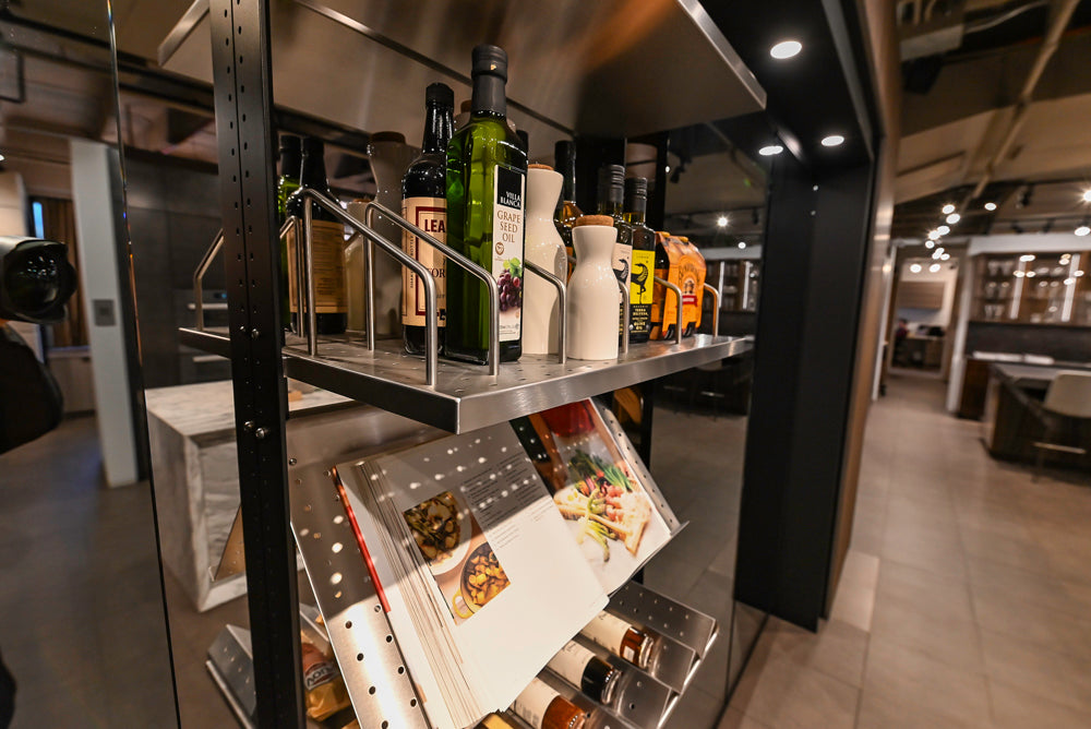 eggersmann USA Work's Glass Paneled Kitchen Storage Display