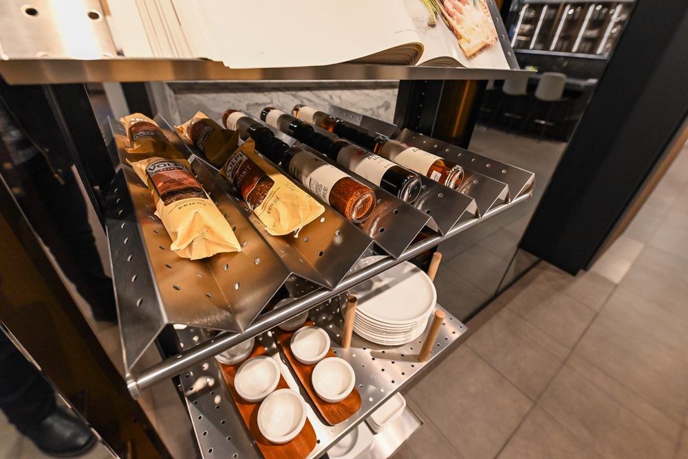 eggersmann USA Work's Glass Paneled Kitchen Storage Display