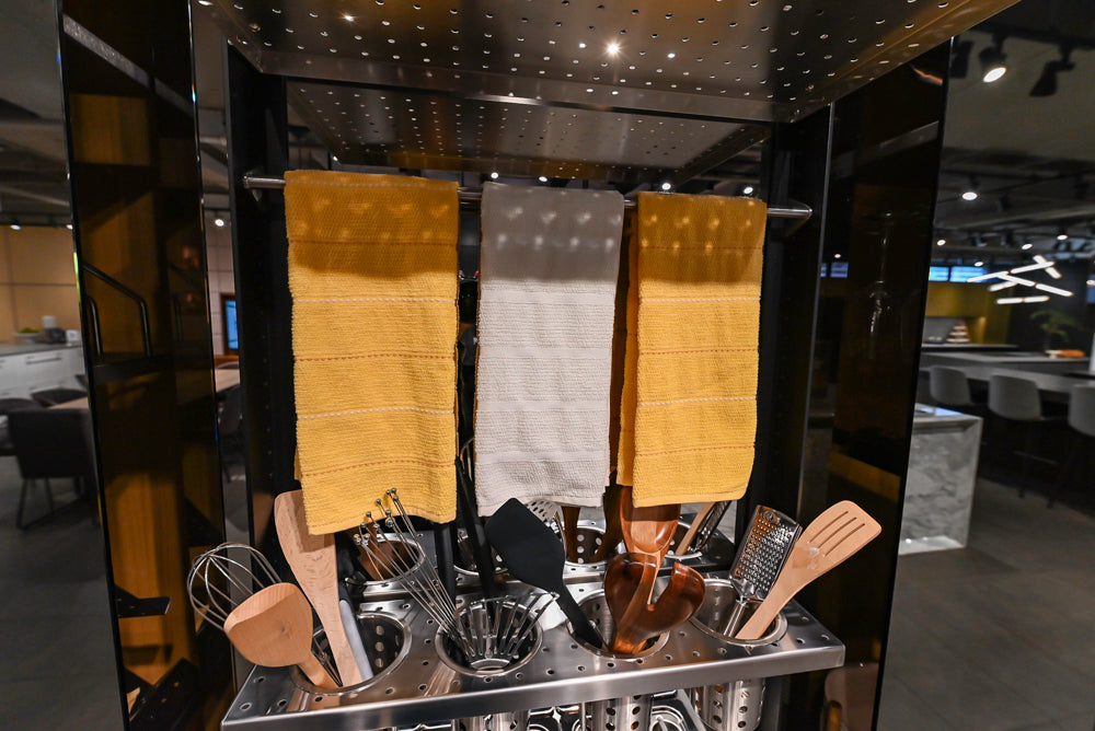 eggersmann USA Work's Glass Paneled Kitchen Storage Display