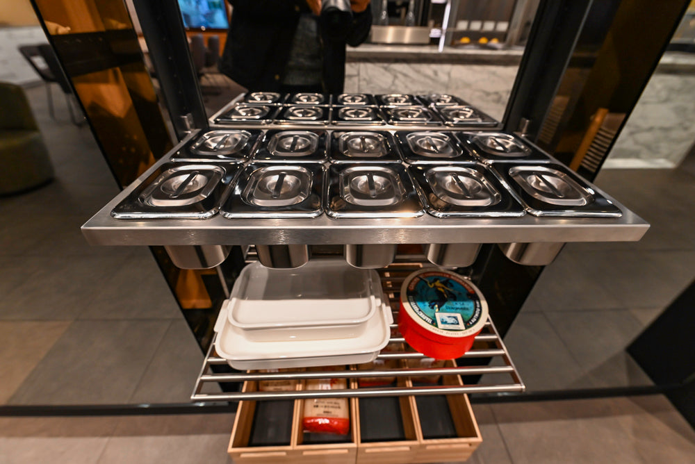 eggersmann USA Work's Glass Paneled Kitchen Storage Display