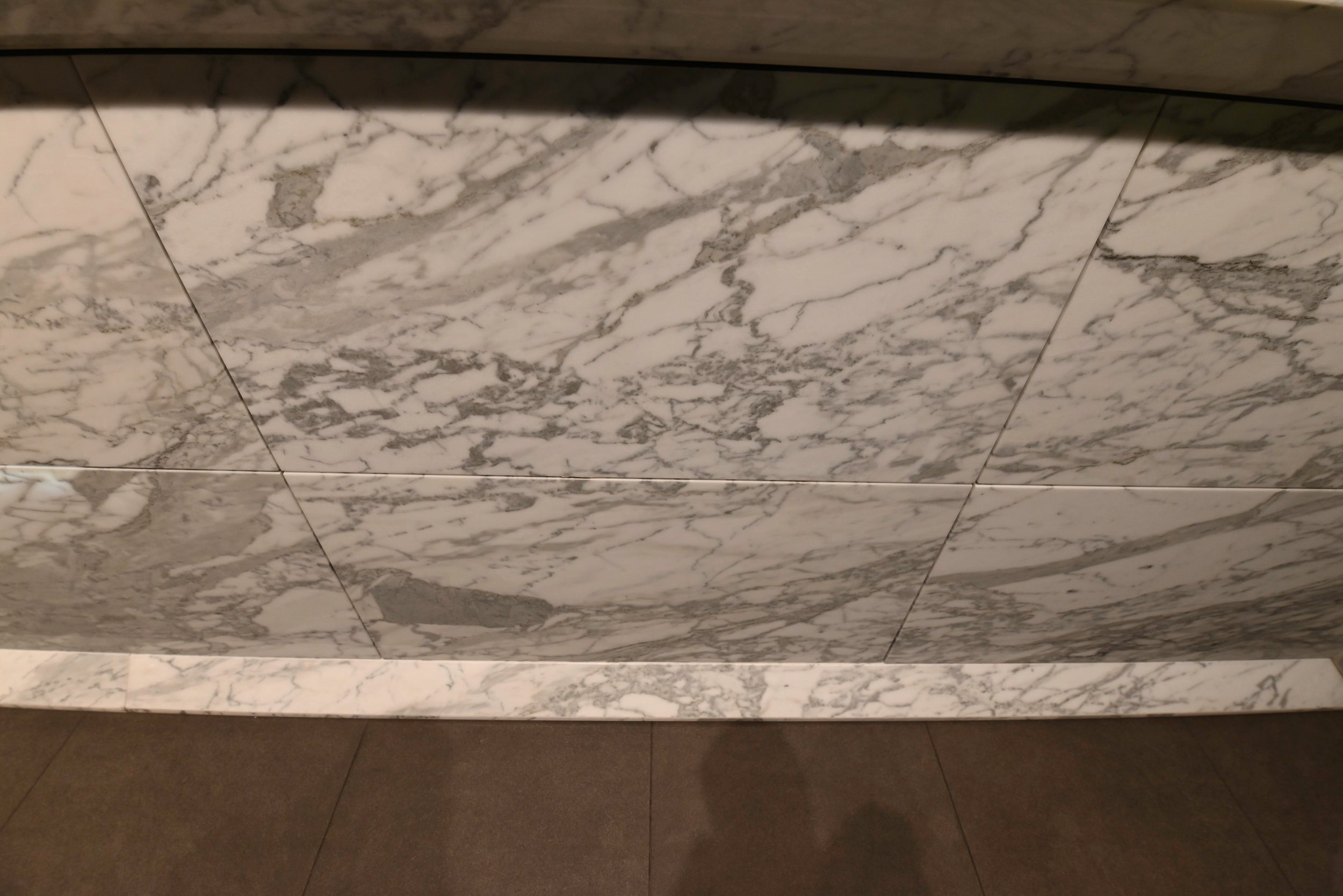 eggersmann Chablis Vintage Oak & Steel Grey Modern Kitchen with Arabescato Waterfall Island and Miele Appliance Suite