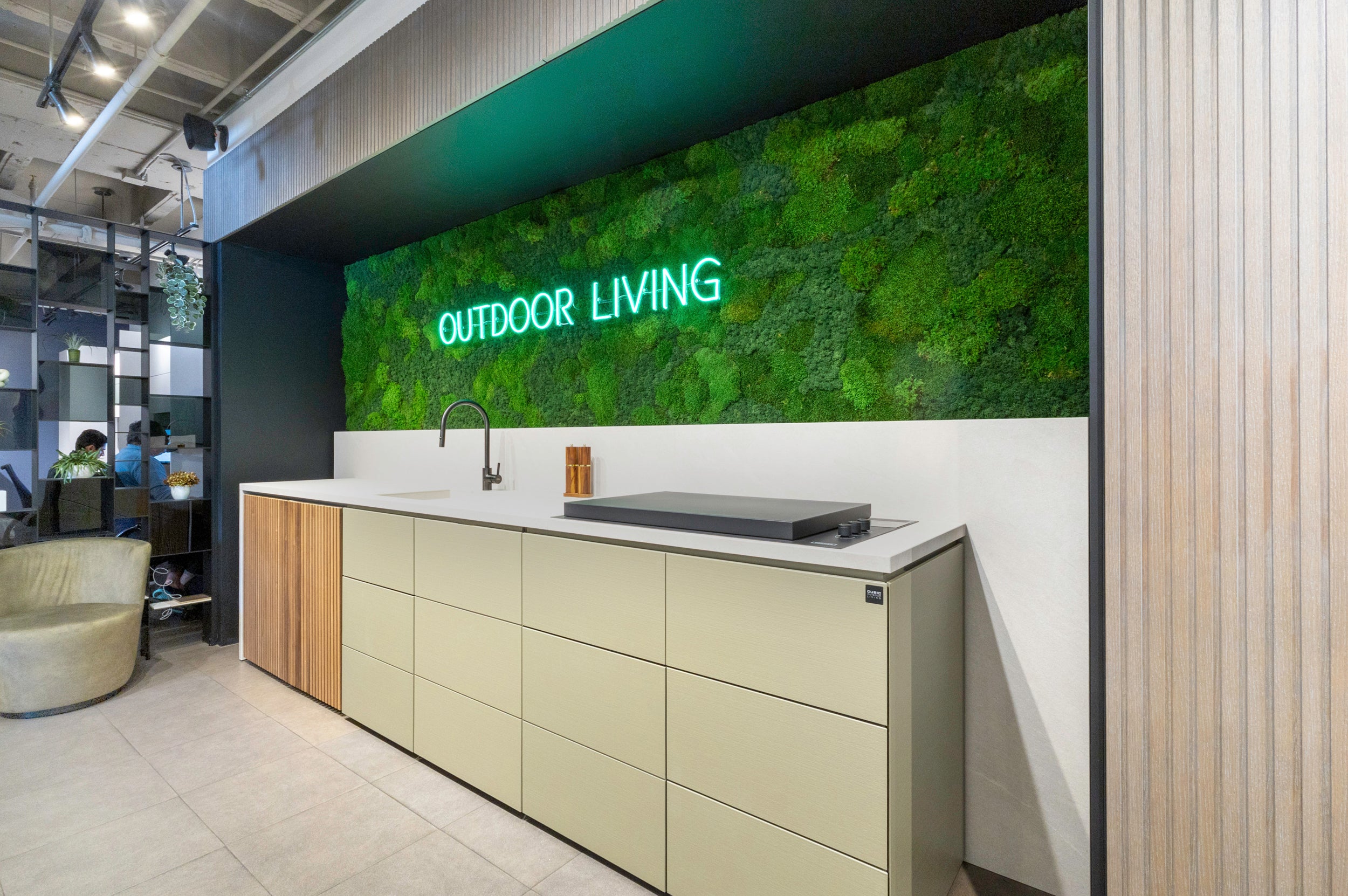 eggersmann CUBIC Outdoor Living Kitchen with Sink & Faucet and Fogher Grill