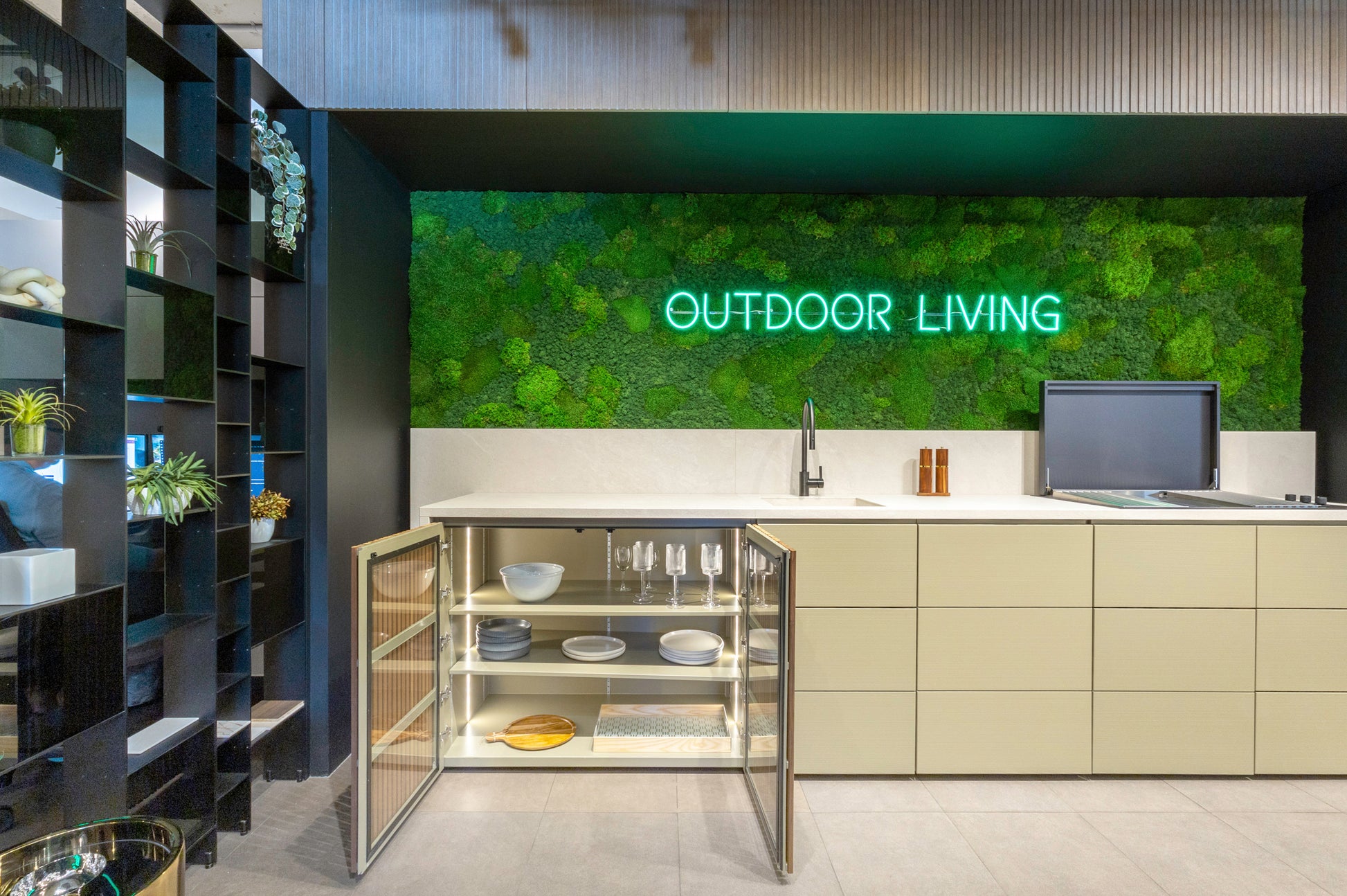 eggersmann CUBIC Outdoor Living Kitchen with Sink & Faucet and Fogher Grill