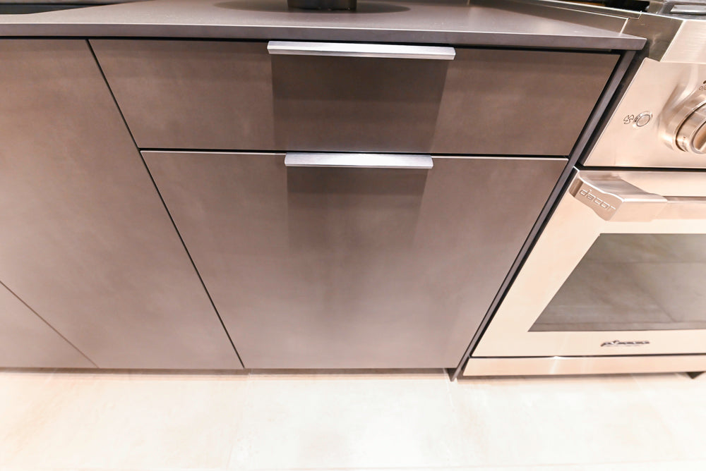 Poggenpohl Dark Brown Modern Kitchenette with Dacor Appliances