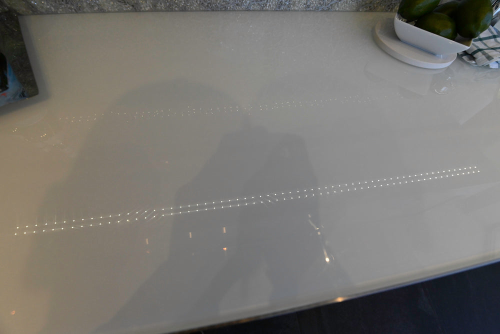 Premier Custom-Built Modern High-Gloss Wood Veneer Wet Bar with Sink & Faucet