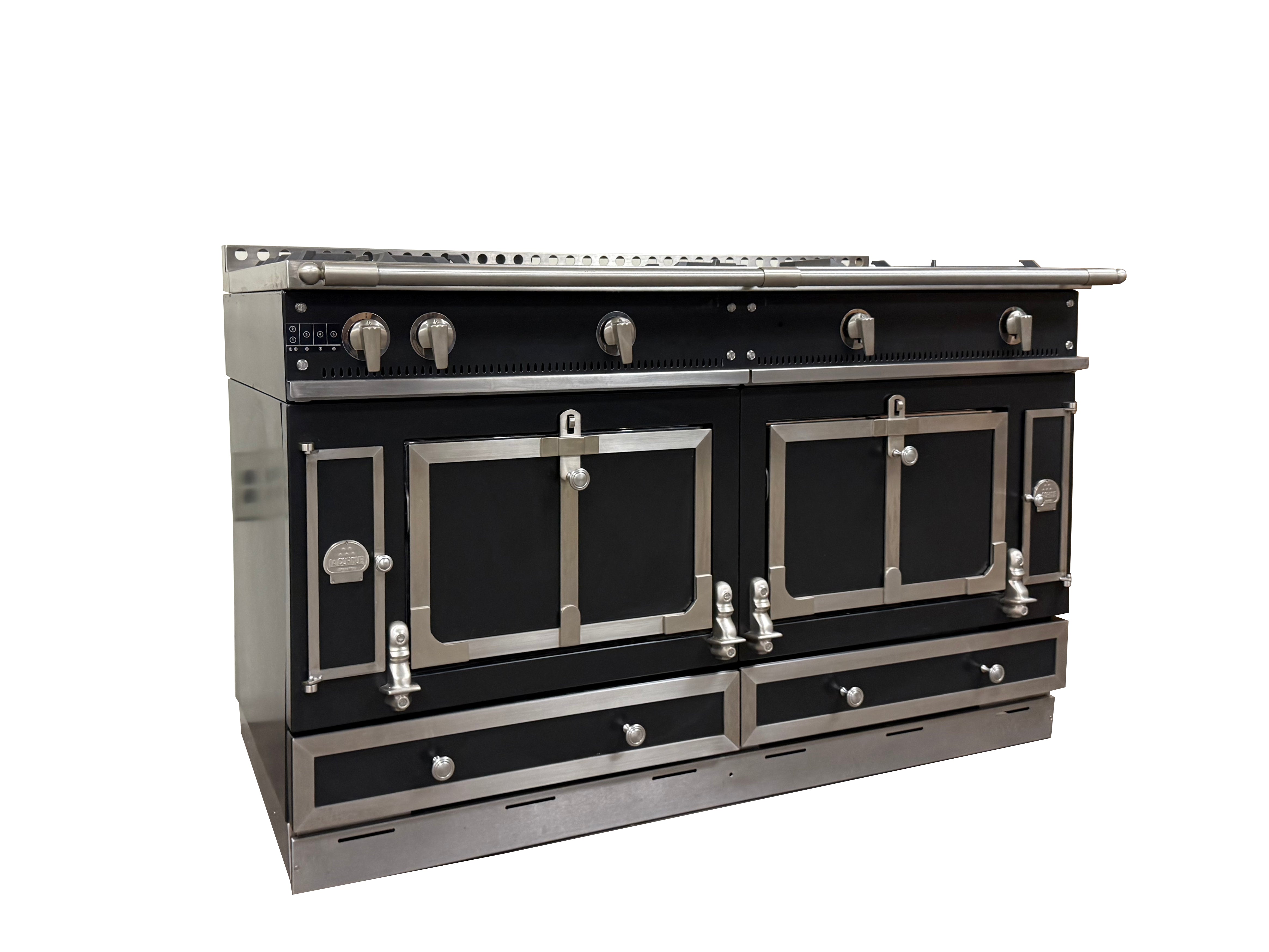 La Cornue Chateau 150 59" Black Dual Fuel Range
