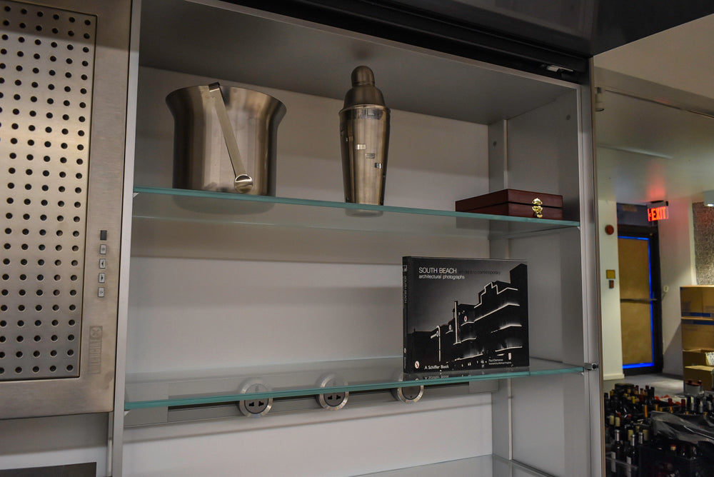 Valcucine Modern Minimalist Brown Toned Kitchen with Glass Countertops