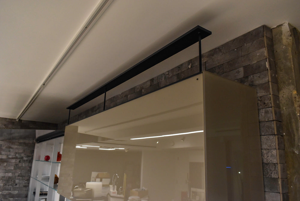 Valcucine Modern Minimalist Brown Toned Kitchen with Glass Countertops