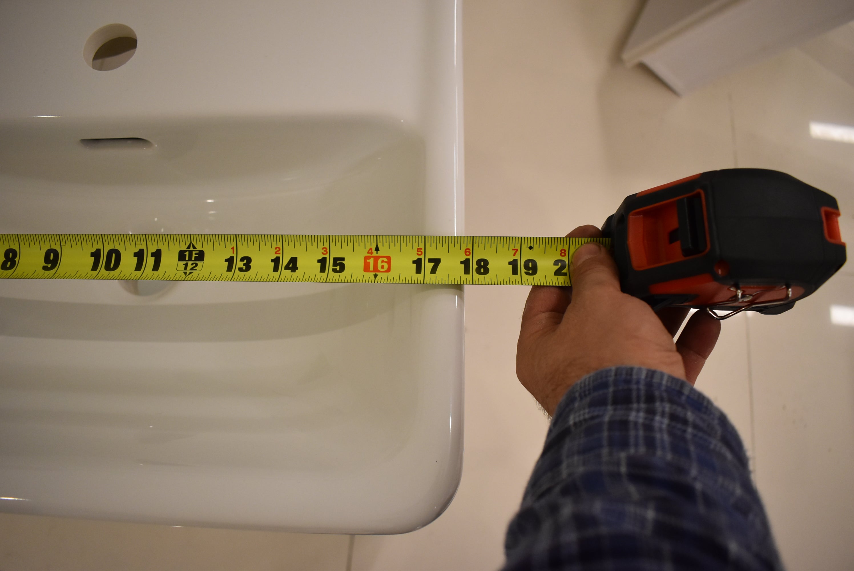 Laufen Pro S 18" White Rectangle Wall Mount Vanity Sink with Storage