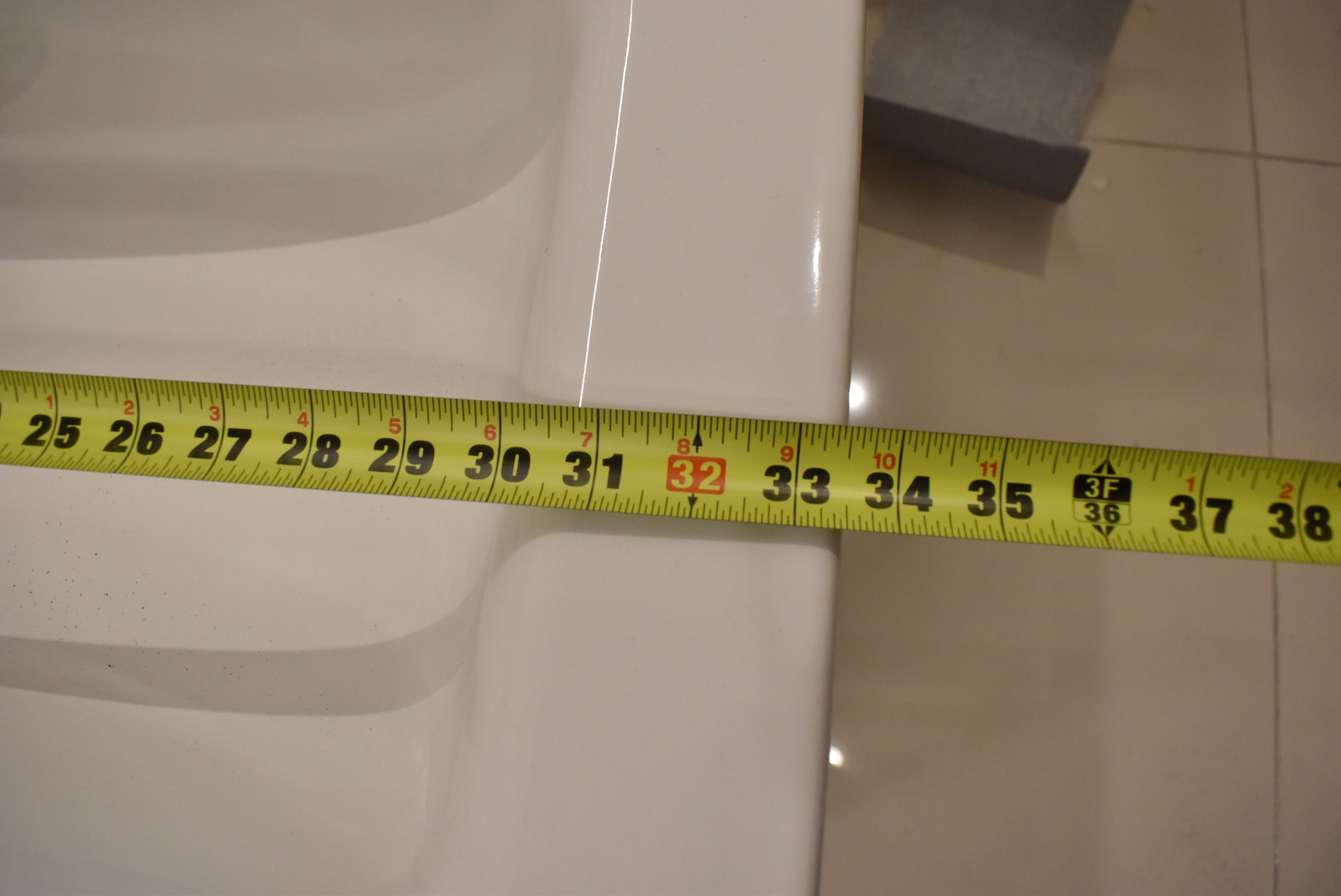 Laufen Pro S 33.5" White Rectangle Wall Mount Floating Vanity Sink with Storage