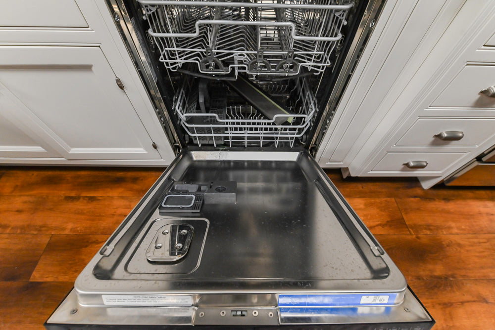 Downsview Traditional White Kitchen with White Marble Countertops