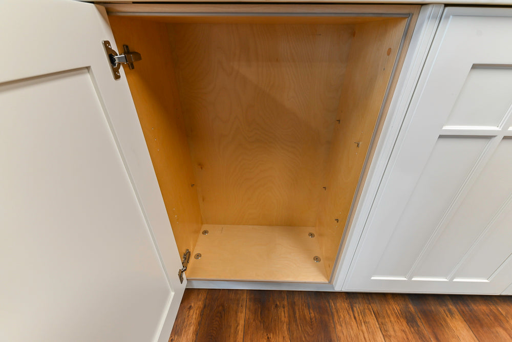 Downsview Traditional White Kitchen with White Marble Countertops