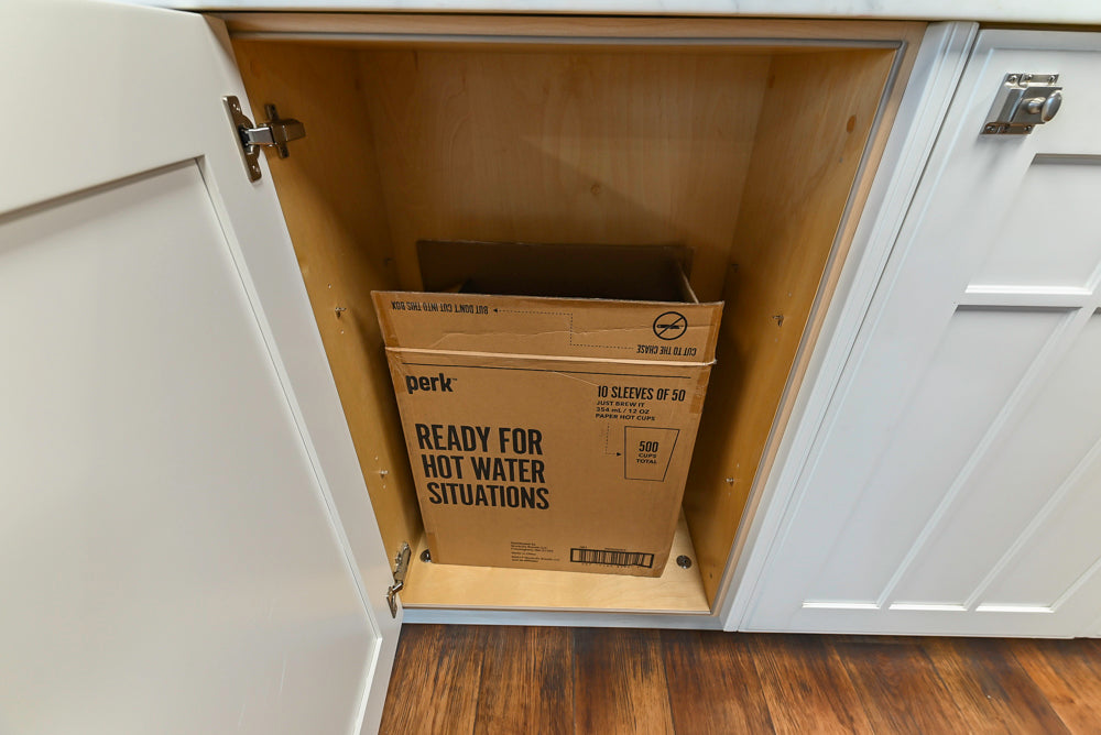 Downsview Traditional White Kitchen with White Marble Countertops