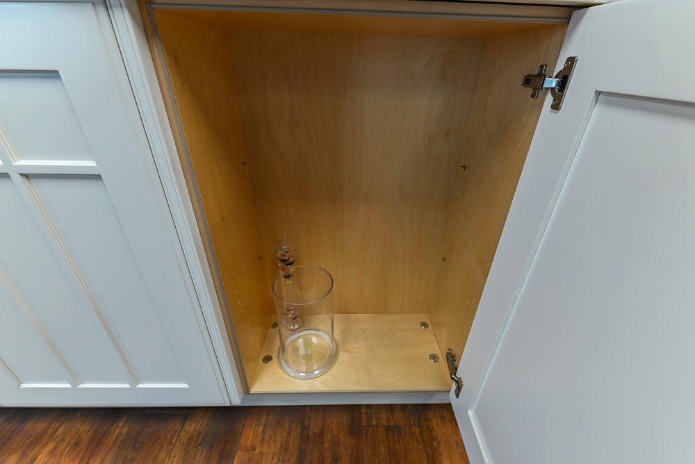Downsview Traditional White Kitchen with White Marble Countertops