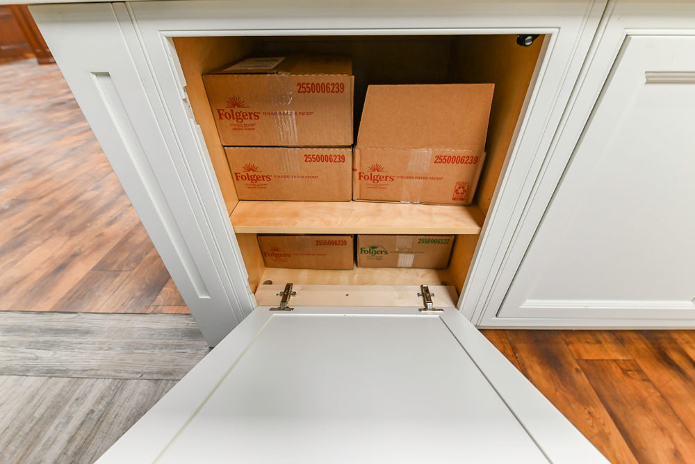 Downsview Traditional White Kitchen with White Marble Countertops