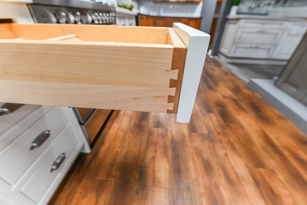 Downsview Traditional White Kitchen with White Marble Countertops