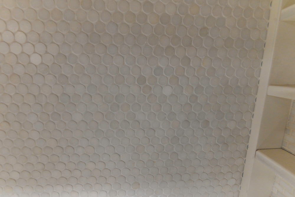 Downsview Traditional White Kitchen with White Marble Countertops