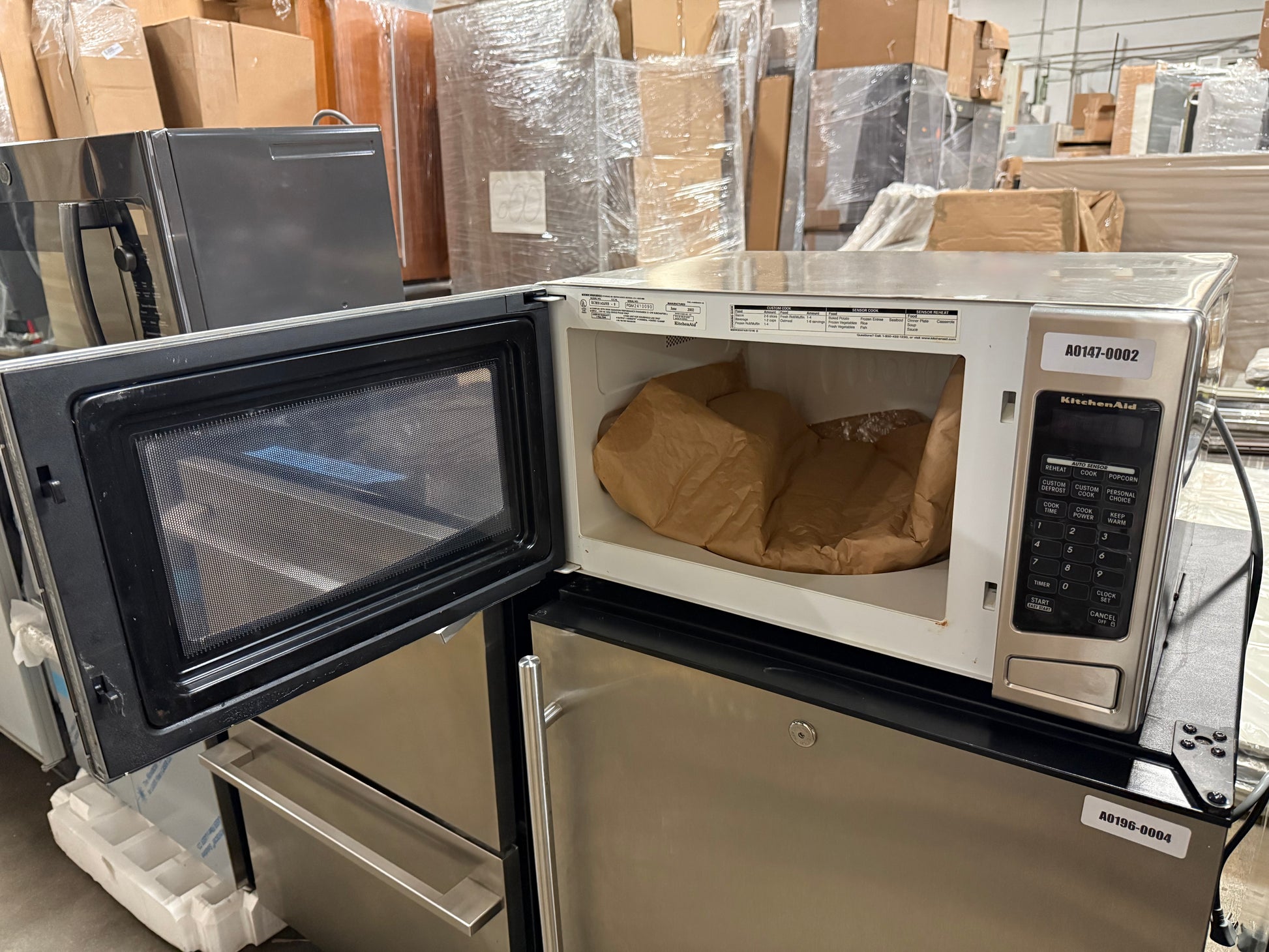 KitchenAid KCMS145JSS 22" Stainless Steel Countertop Microwave