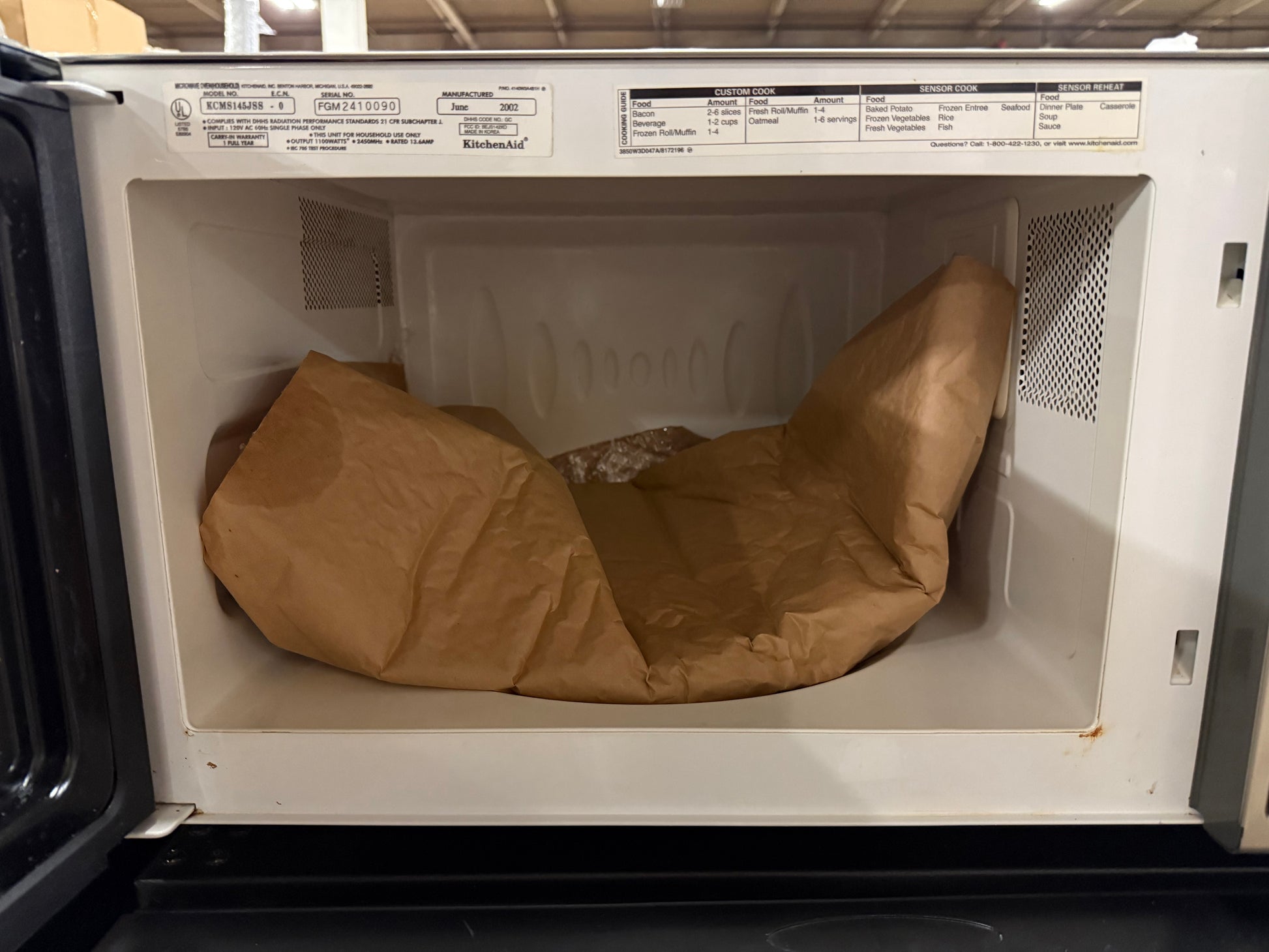 KitchenAid KCMS145JSS 22" Stainless Steel Countertop Microwave