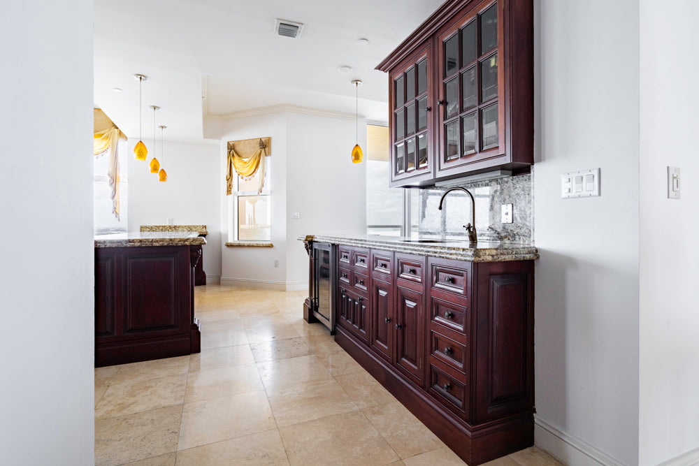 Clive Christian Regency Traditional Mahogany Kitchen with Granite Countertops