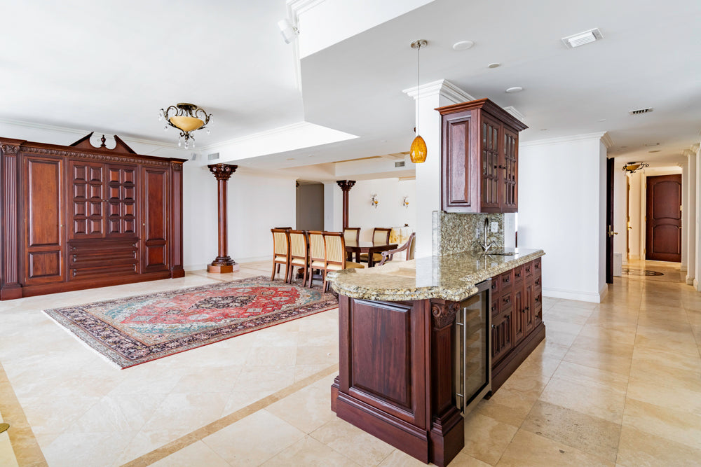 Clive Christian Regency Traditional Mahogany Kitchen with Granite Countertops