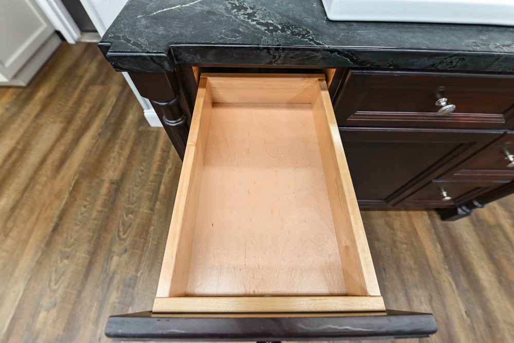 Hanssem Traditional Cherry Wood 50 1/2" Vanity with Countertop, Sink and Faucet