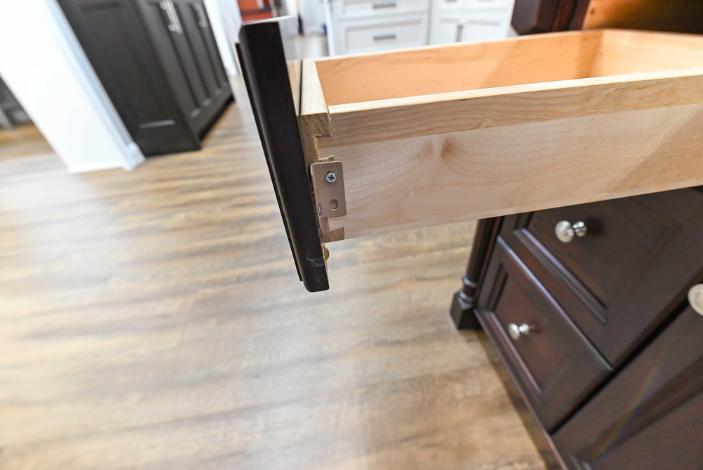 Hanssem Traditional Cherry Wood 50 1/2" Vanity with Countertop, Sink and Faucet